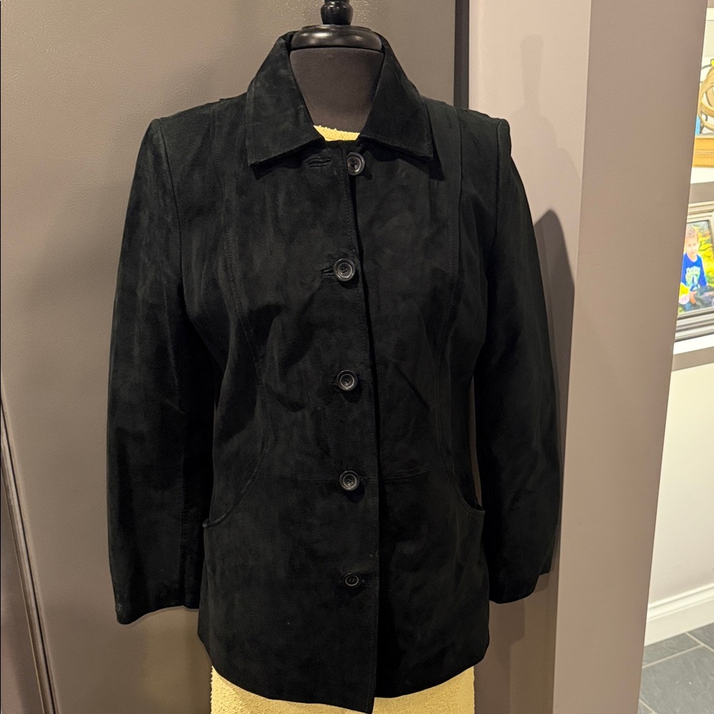 Bernardo Black Suede Women's Blazer